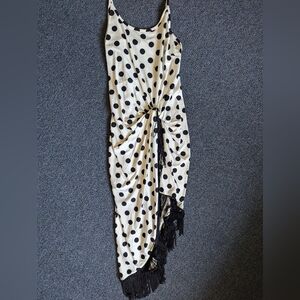 Venus Assymetrical polka dot dress